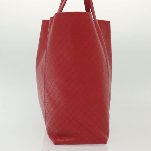 BOTTEGA VENETA INTRECCIATO Tragetasche Leder Rot Original 135234