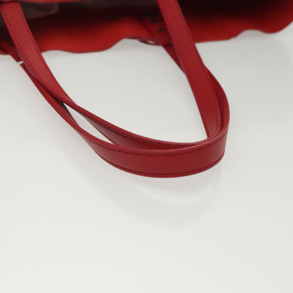 BOTTEGA VENETA INTRECCIATO Tragetasche Leder Rot Original 135234