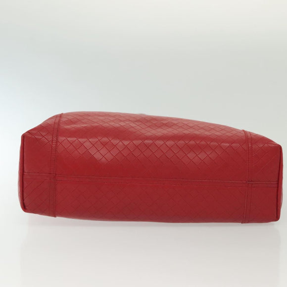 BOTTEGA VENETA INTRECCIATO Tragetasche Leder Rot Original 135234