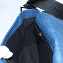 FENDI Zucca Canvas Shoulder Bag PVC Blue Silver Auth 135235M-21