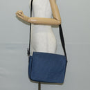 FENDI Zucca Canvas Shoulder Bag PVC Blue Silver Auth 135235M-24