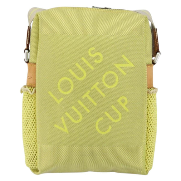 LOUIS VUITTON Damier Geant LV Cup Weatherly Bag Yellow M80636 LV Auth 135237