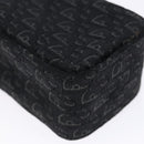 Christian Dior Trotter Canvas Shoulder Bag Black Silver Auth 135238-16