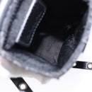 Christian Dior Trotter Canvas Shoulder Bag Black Silver Auth 135238-11