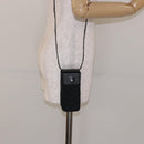 Christian Dior Trotter Canvas Shoulder Bag Black Silver Auth 135238-21