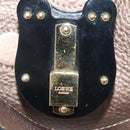 LOEWE Hand Bag Leather Brown Gold Auth 135240-10