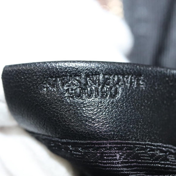 LOEWE Hand Bag Leather Brown Gold Auth 135240