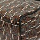 Salvatore Ferragamo Tote Bag Coated Canvas Black Gold Auth 135241-11