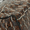 Salvatore Ferragamo Tote Bag Coated Canvas Black Gold Auth 135241-12