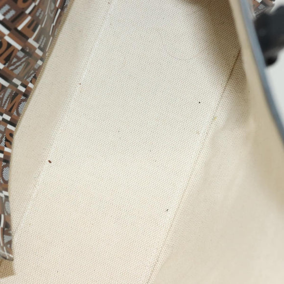 Salvatore Ferragamo Tote Bag Coated Canvas Black Gold Auth 135241