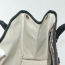 Salvatore Ferragamo Tote Bag Coated Canvas Black Gold Auth 135241-17