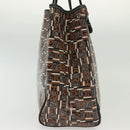 Salvatore Ferragamo Tote Bag Coated Canvas Black Gold Auth 135241-4