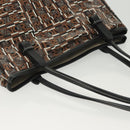 Salvatore Ferragamo Tote Bag Coated Canvas Black Gold Auth 135241-6