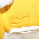LOEWE Compact Hammock Hand Bag Leather Yellow Auth 135252M-18