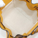 LOEWE Compact Hammock Hand Bag Leather Yellow Auth 135252M-10