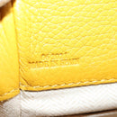 LOEWE Compact Hammock Hand Bag Leather Yellow Auth 135252M-11