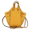 LOEWE Compact Hammock Hand Bag Leather Yellow Auth 135252M-13