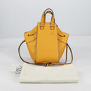 LOEWE Compact Hammock Hand Bag Leather Yellow Auth 135252M-12
