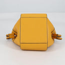 LOEWE Compact Hammock Hand Bag Leather Yellow Auth 135252M-5