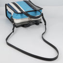 BALENCIAGA Hand Bag Leather 2way Blue Gray Auth 135253M-9