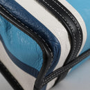 BALENCIAGA Hand Bag Leather 2way Blue Gray Auth 135253M-18