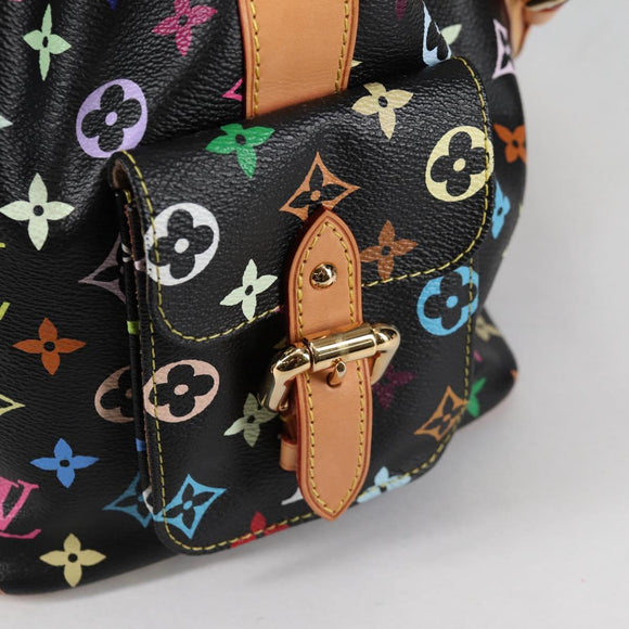 LOUIS VUITTON Monogram Multicolor Petit Noe Bag Black M42230 Auth 135262V
