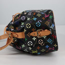 LOUIS VUITTON Monogram Multicolor Petit Noe Bag Black M42230 Auth 135262V-3