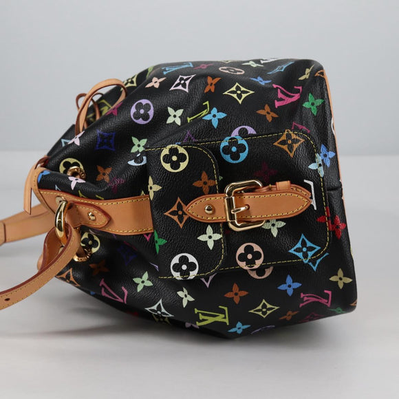 LOUIS VUITTON Monogram Multicolor Petit Noe Bag Black M42230 Auth 135262V
