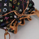 LOUIS VUITTON Monogram Multicolor Petit Noe Bag Black M42230 Auth 135262V-7