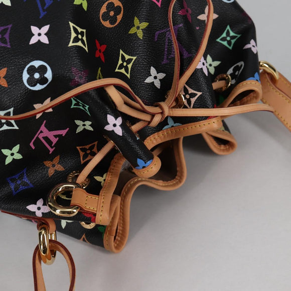 LOUIS VUITTON Monogram Multicolor Petit Noe Bag Black M42230 Auth 135262V