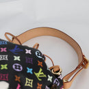 LOUIS VUITTON Monogram Multicolor Petit Noe Bag Black M42230 Auth 135262V-14
