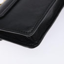 TORY BURCH Chain Shoulder Bag Leather Black Gold Auth 135263-16