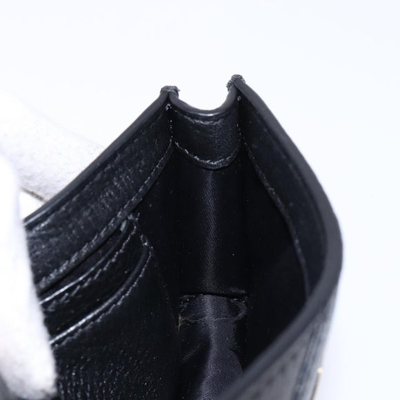 TORY BURCH Chain Shoulder Bag Leather Black Gold Auth 135263