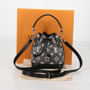 LOUIS VUITTON Monogram Jaguar Nanonoe Shoulder Bag Noir M46449 LV Auth 135266M-12