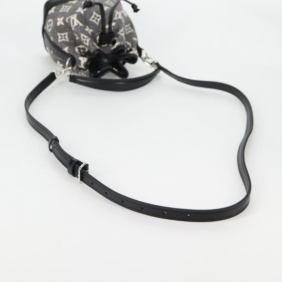 LOUIS VUITTON Monogram Jaguar Nanonoe Shoulder Bag Noir M46449 LV Auth 135266M