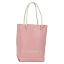 CHANEL Hand Bag Leather Pink CC Auth 135267V-1
