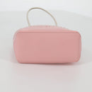 CHANEL Hand Bag Leather Pink CC Auth 135267V-5