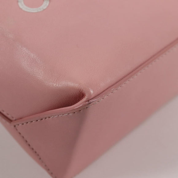 CHANEL Hand Bag Leather Pink CC Auth 135267V