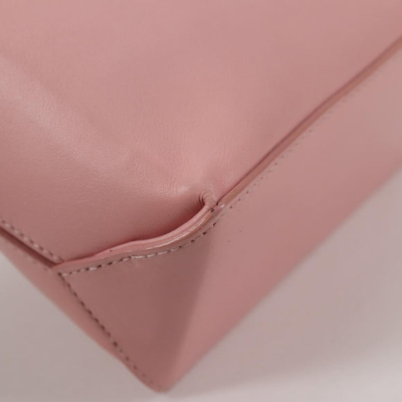 CHANEL Hand Bag Leather Pink CC Auth 135267V