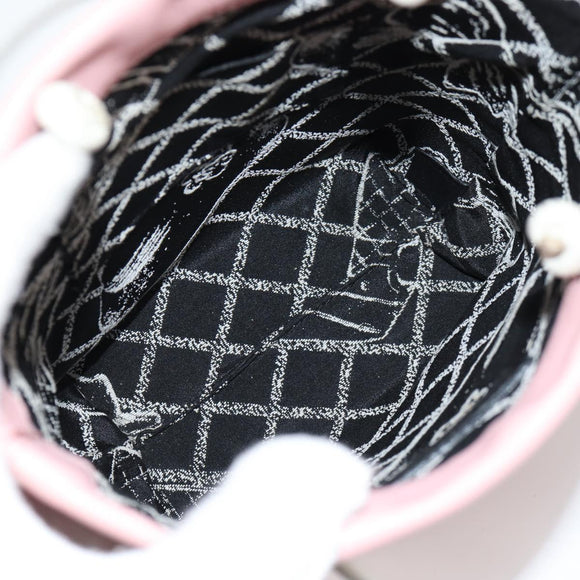 CHANEL Hand Bag Leather Pink CC Auth 135267V