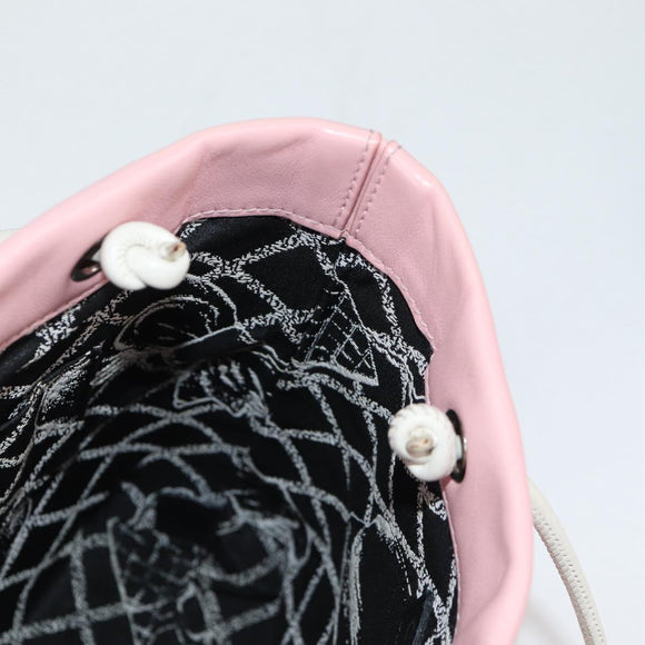 CHANEL Hand Bag Leather Pink CC Auth 135267V
