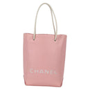 CHANEL Hand Bag Leather Pink CC Auth 135267V-13