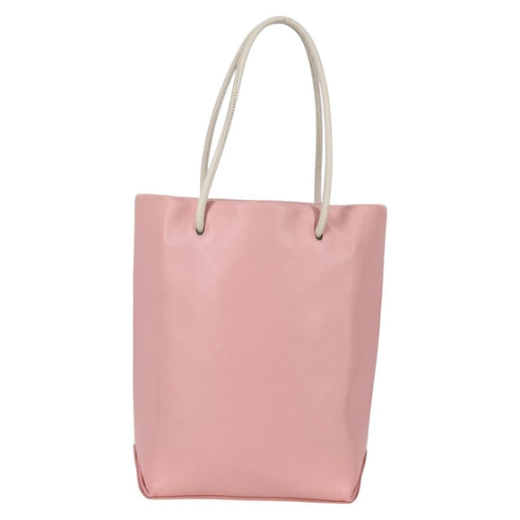 CHANEL Hand Bag Leather Pink CC Auth 135267V