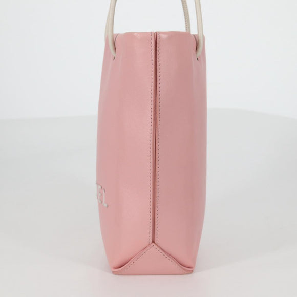 CHANEL Hand Bag Leather Pink CC Auth 135267V