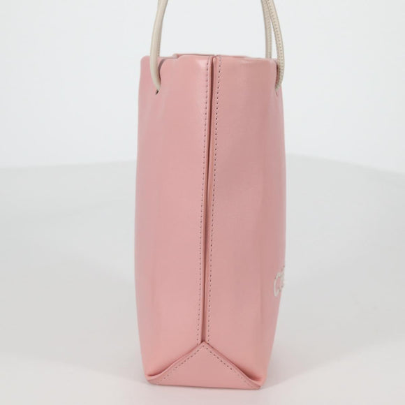 CHANEL Hand Bag Leather Pink CC Auth 135267V