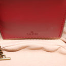 GUCCI Chain Shoulder Bag Leather Red Gold 575163 Auth 135268M-21