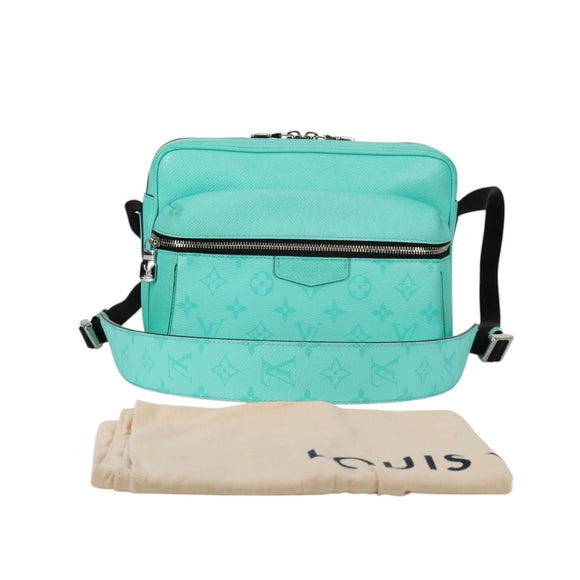 LOUIS VUITTON Taiga Lama Monogram Outdoor Messenger PM Bag M30241 LV Auth 135269