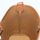 CELINE Triomphe Small Bucket Shoulder Bag PVC Leather Black Gold Auth 135273M-21