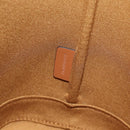 CELINE Triomphe Small Bucket Shoulder Bag PVC Leather Black Gold Auth 135273M-11