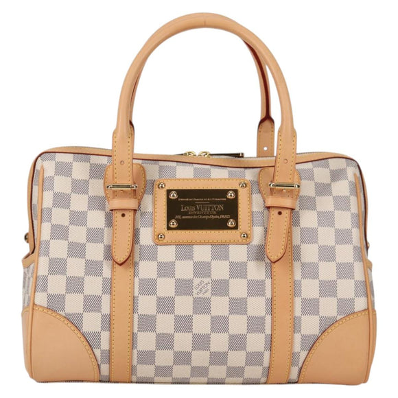 LOUIS VUITTON Damier Azur Berkeley Hand Bag N52001 LV Auth 135278M